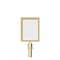 Montour Line Stanchion Post Top Sign Frame 11 x 14 in. V Polished Brass HDSF-1114-V-PB - alternate 1